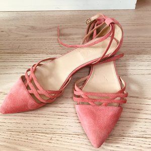 J.Crew Pink Suede Flat
